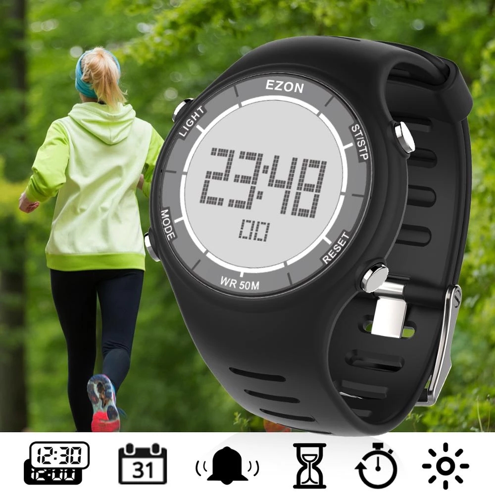 Outdoor Sport Lights - EZON New Fashion Woman Digital Sport