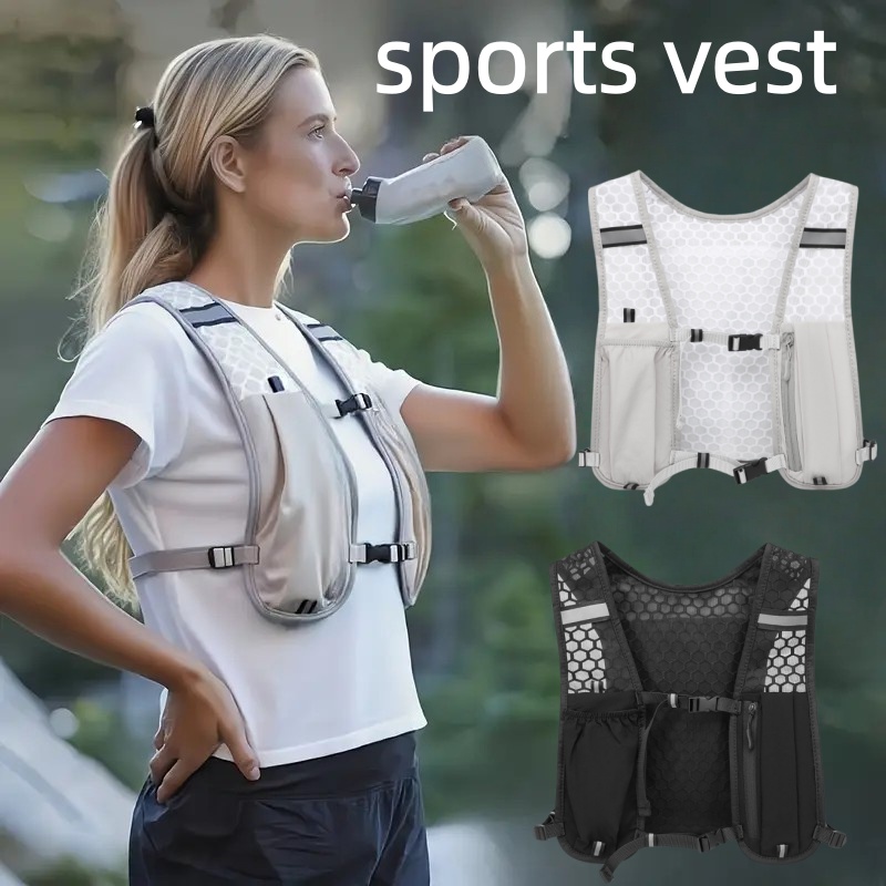 Trail Running Vest - Running Vest Unisex Water-Resistant Breathable Backpack