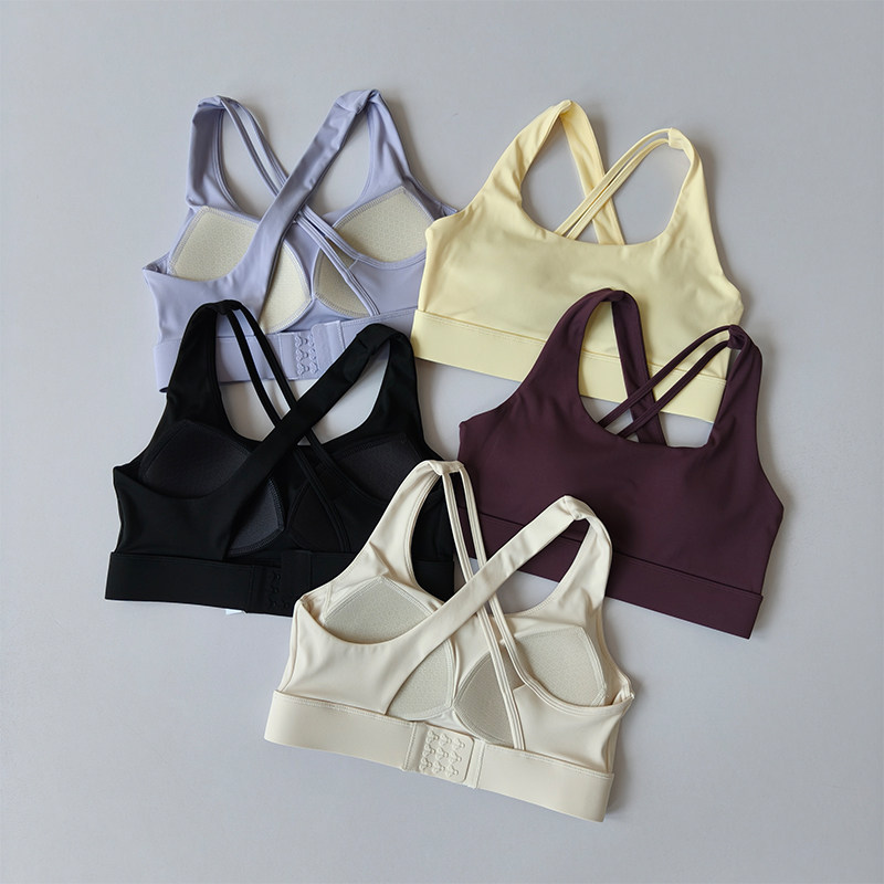Trail Running Vest - High-Intensity Sports Bra, All-In-One Shock-Proof Push-Up