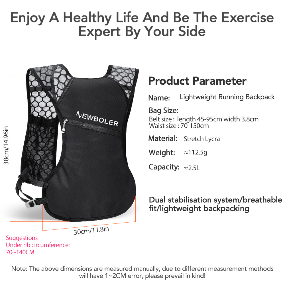 NEWBOLER Outdoor Trail Running - Trail Running Vest recension och pris