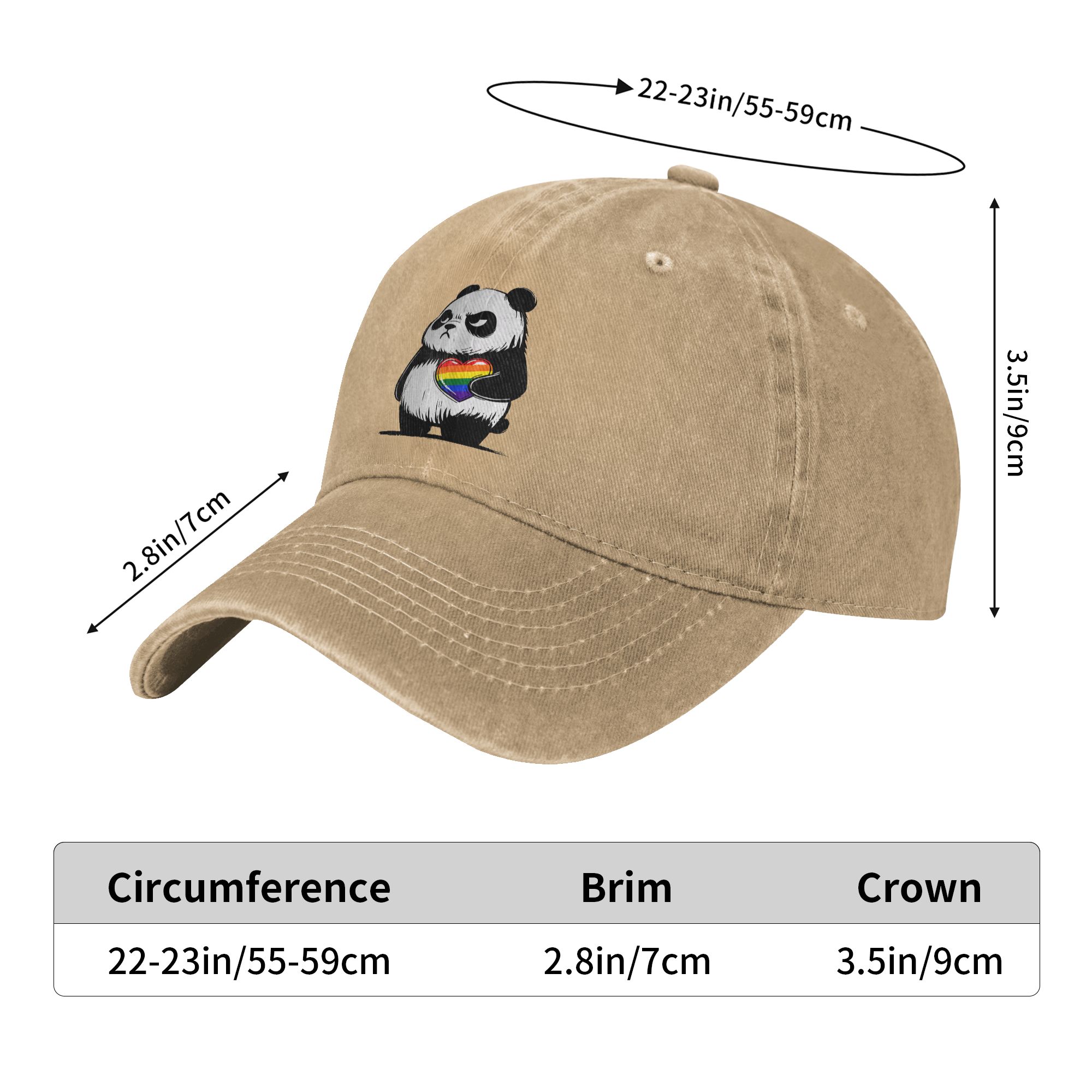 Angry Panda LGBTQ Pride Month  - Outdoor Sport Hat Classic recension och pris