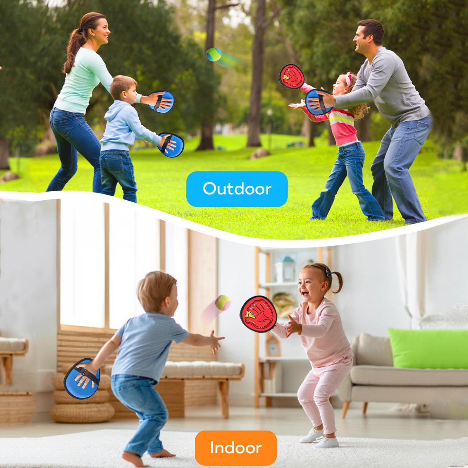 4Set Kids Sucker Sticky Ball T - Outdoor Sport Games For Kids recension och pris