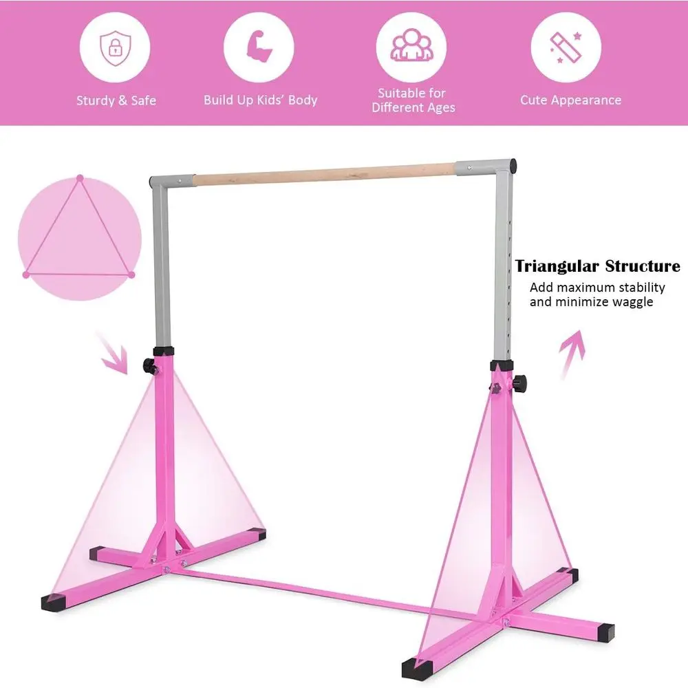 Adjustable Height Junior Gymna - Gymnastic Bar Home recension och pris