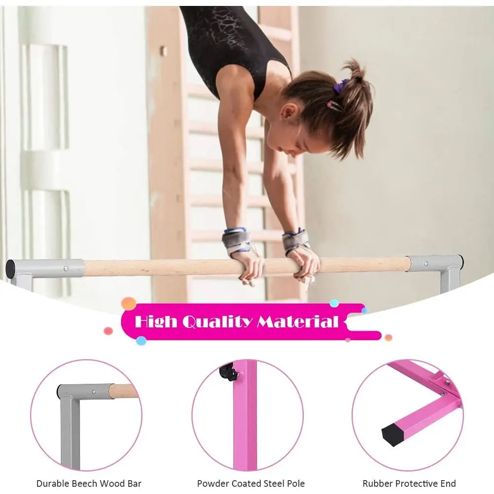 Adjustable Height Junior Gymna - Gymnastic Bar Home recension och pris