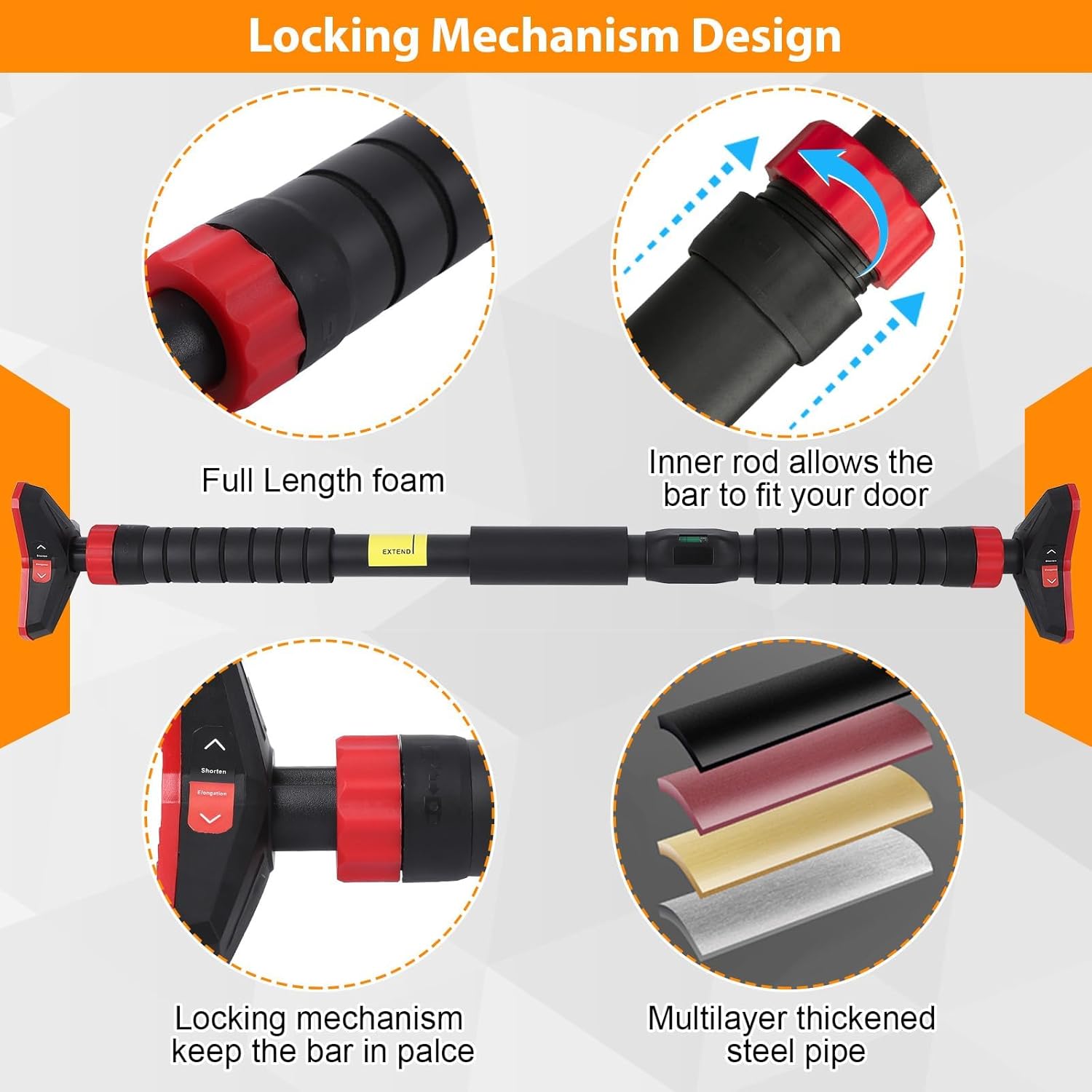 Pull-Up Bar,Chin Up Bar for Do - Gymnastic Bar Home recension och pris