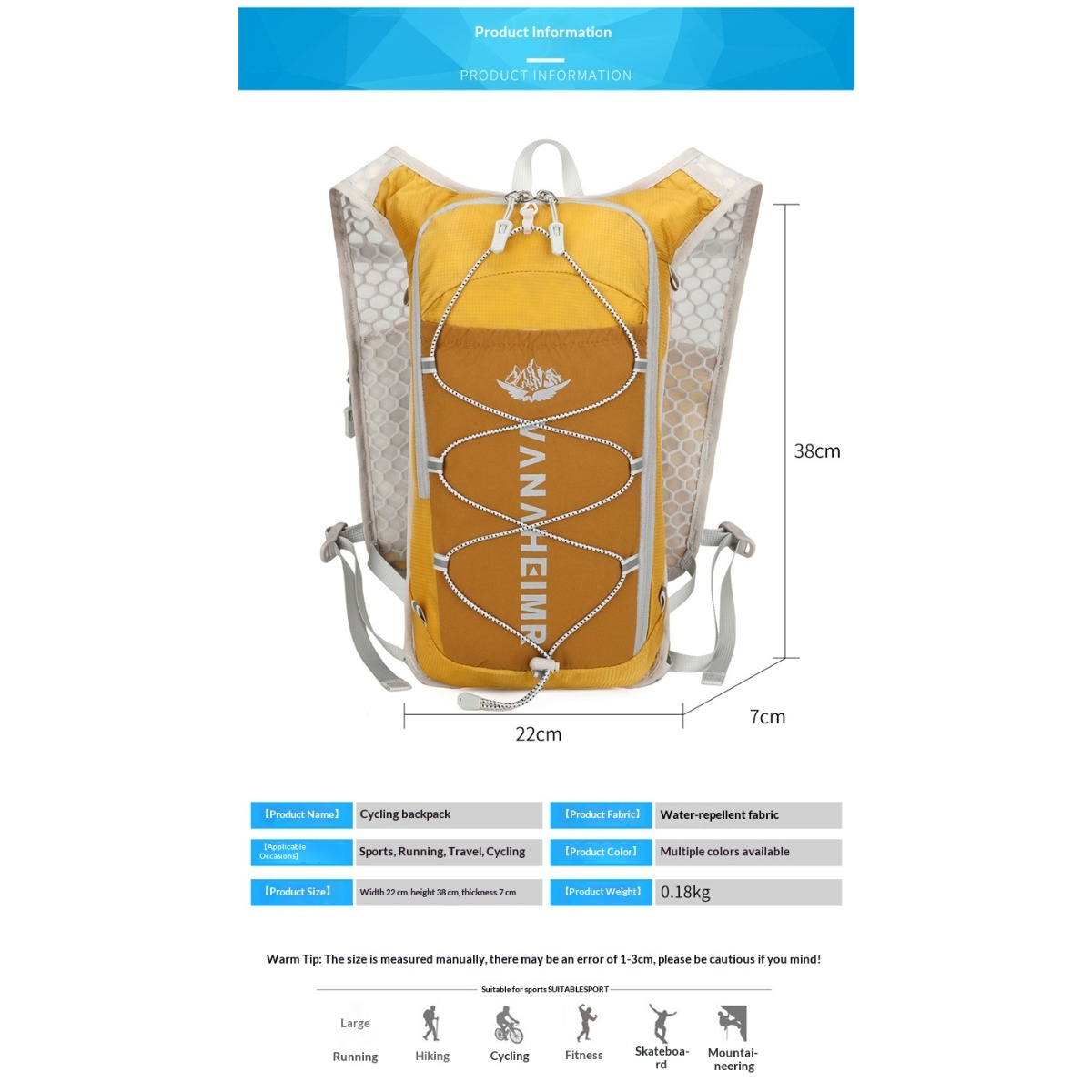 Breathable Hydration Vest Trai - Trail Running Vest recension och pris